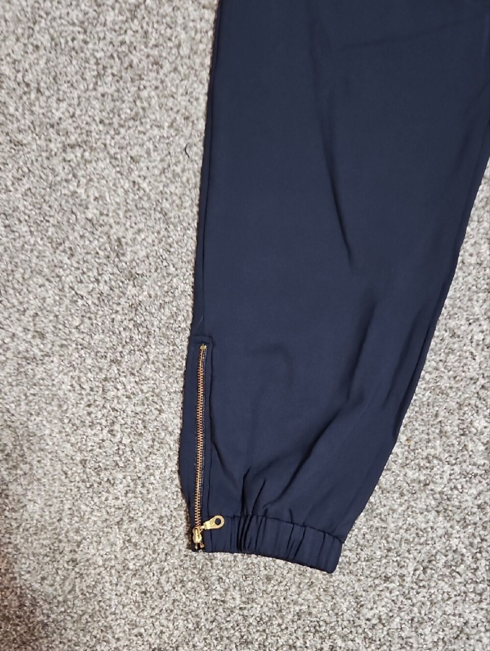 ZYIA Navy Blue Womens's Joggers with Ankle Zips - Picture 4 of 7